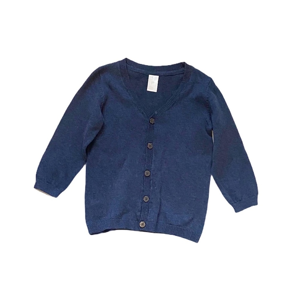 H&M blue cardigan 1.5-2 years